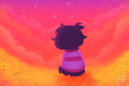 "Harlow At A Sunset"